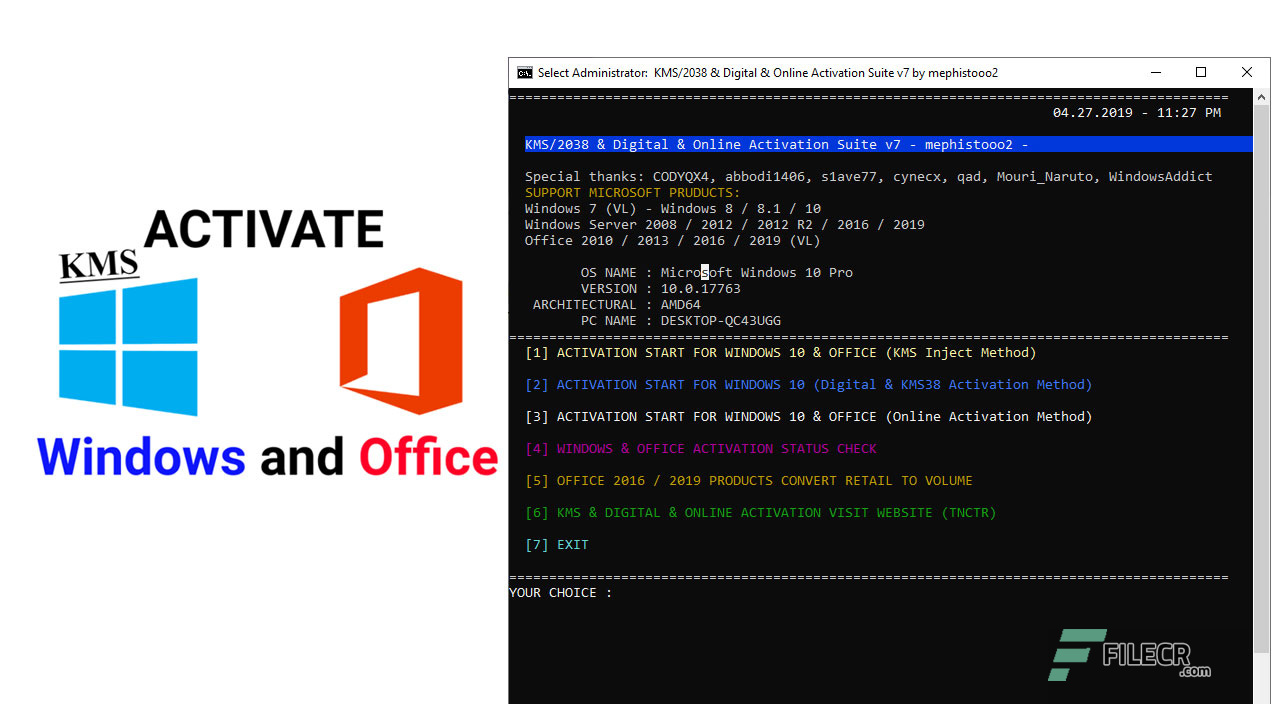 ms office activation cmd kms server