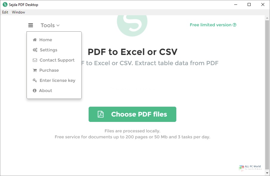 Téléchargement de la version complète de Sejda PDF Desktop 7.0