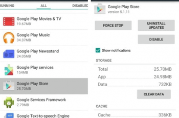 Comment effacer le cache et les données de Google Play Store