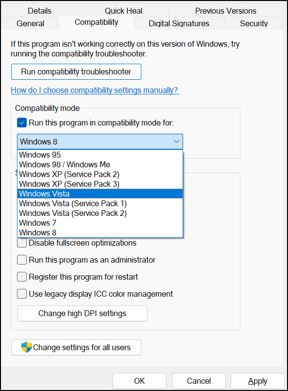 Comment exécuter d'anciennes applications dans Windows 10 en utilisant le mode de compatibilité