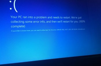 IRQL PAS MOINS OU ÉGAL sur Windows 10 - Résoudre étape par étape