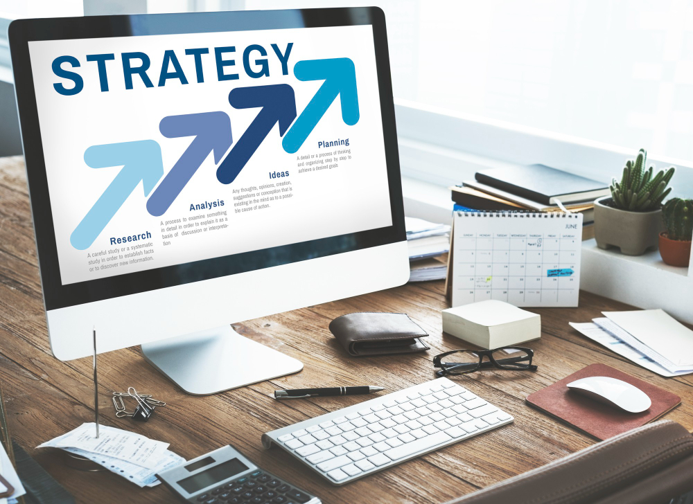 Concept d'analyse de planification d'entreprise de stratégie