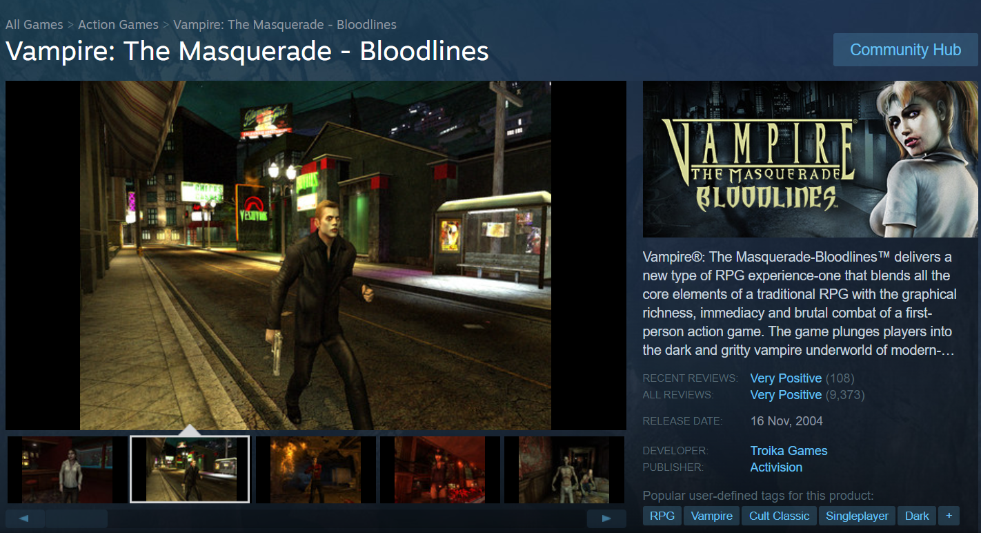 Vampires The Masquerade-Bloodlines