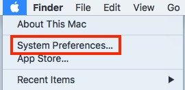 Préférences système Mac 