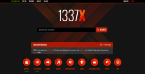 1337x- Meilleur site torrent