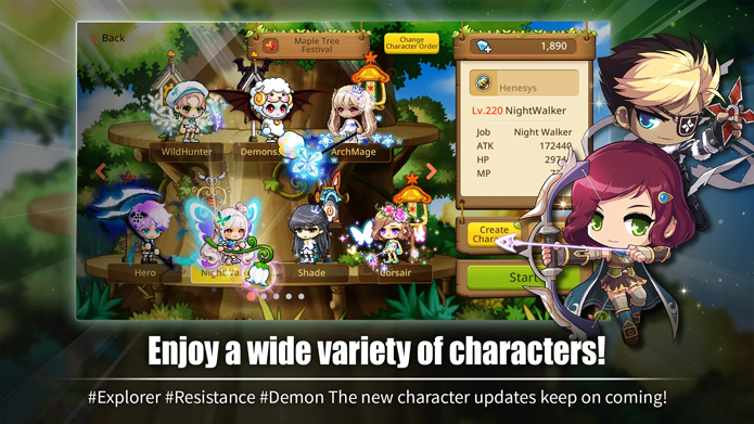mmorpg pour android maple story m fantasy
